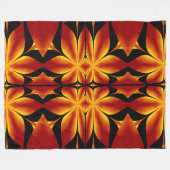 Couverture Polaire Fleurs de feu de Bohême 92 (Devant (Horizontal))
