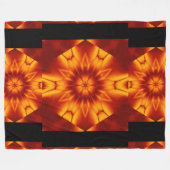 Couverture Polaire Fleurs de feu de Bohême 95 (Devant (Horizontal))