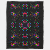 Couverture Polaire Fleurs de Fiesta Dansante (Devant)