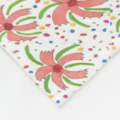 Couverture Polaire Fleurs de Fiesta tropicales (Coin)