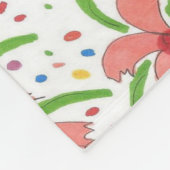 Couverture Polaire Fleurs de Fiesta tropicales (Coin)