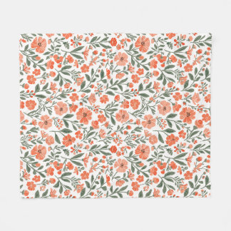 Couverture Polaire Fleurs de grâce chuchotantes