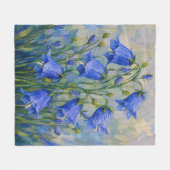 Couverture Polaire Fleurs de Jacinthes (Devant (Horizontal))