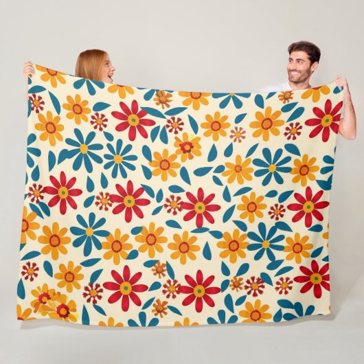Couverture Polaire Fleurs de Joy 60x80 Blanket polaire (En situation)