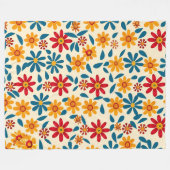 Couverture Polaire Fleurs de Joy 60x80 Blanket polaire (Devant (Horizontal))