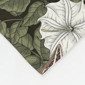 Couverture Polaire Fleurs de lune et sphinx Mois (Coin)