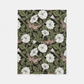 Couverture Polaire Fleurs de lune et sphinx Mois (Devant)