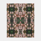 Couverture Polaire Fleurs de marguerite rose africaine Art Abstrait (Devant)