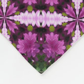 Couverture Polaire Fleurs de marguerite violette Conception abstraite (Coin)
