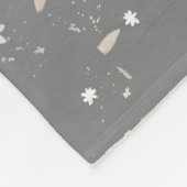Couverture Polaire Fleurs De Neige Hygge (Coin)