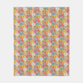 Couverture Polaire Fleurs de paix (Devant)