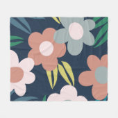 Couverture Polaire Fleurs de printemps (Devant (Horizontal))