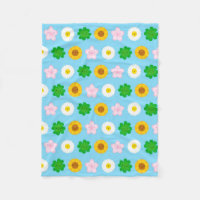 Fleurs de printemps Kawaii (Bleu)
