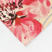 Couverture Polaire Fleurs de printemps U Motif (Coin)