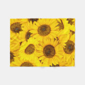 Couverture Polaire Fleurs de soleil (Devant (Horizontal))