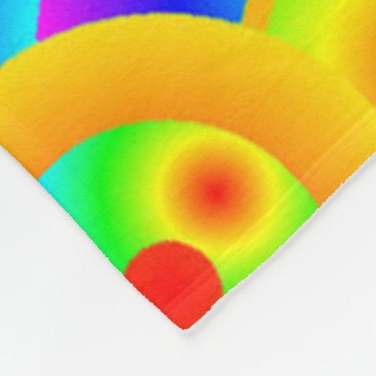 Couverture Polaire Fleurs de soleil Abstraites (Coin)