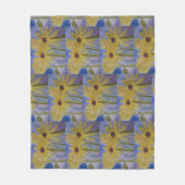 Couverture Polaire Fleurs de soleil jaunes d'été (Devant)