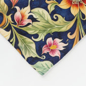 Couverture Polaire Fleurs de style islamiste doré (Coin)