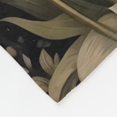 Couverture Polaire Fleurs de tulipes colorées à l'ours noir (Coin)