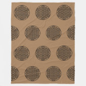 Couverture Polaire FLEURS DE VIE - Symbole de géométrie sacrée plein  (Devant)