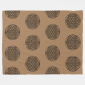 Couverture Polaire FLEURS DE VIE - Symbole de géométrie sacrée plein  (Devant (Horizontal))