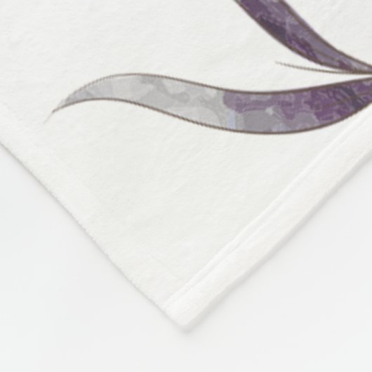 Couverture Polaire Fleurs d'eau (Coin)