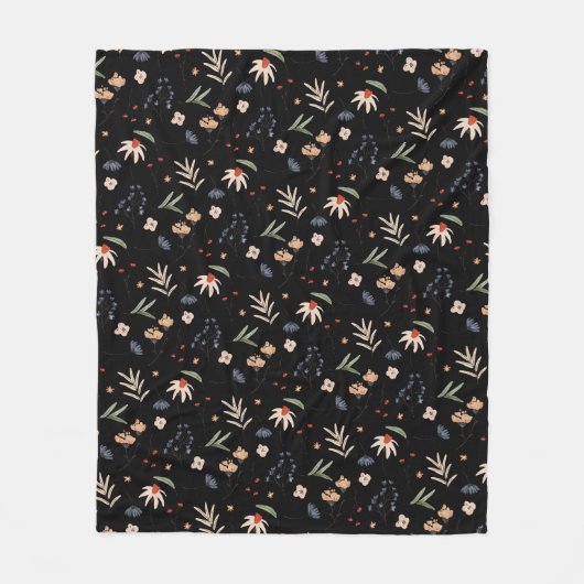 Couverture Polaire Fleurs d'eau simples 1 (Devant)