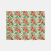 Couverture Polaire Fleurs d'eau vive (Devant (Horizontal))