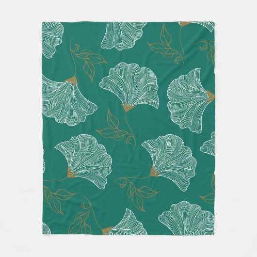 Couverture Polaire Fleurs décoratives Motif (Devant)