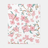 Couverture Polaire Fleurs déplaisantes Motif 4 (Devant)