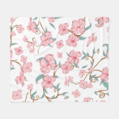 Couverture Polaire Fleurs déplaisantes Motif 4 (Devant (Horizontal))