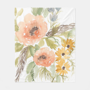 Couverture Polaire Fleurs D'Été Fin I