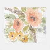 Couverture Polaire Fleurs D'Été Fin I (Devant (Horizontal))