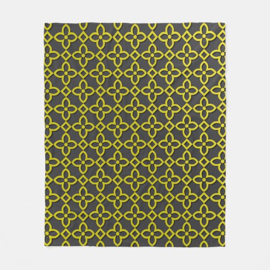 Couverture Polaire Fleurs d'or (Devant)