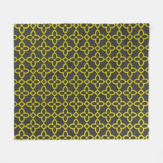 Couverture Polaire Fleurs d'or (Devant (Horizontal))