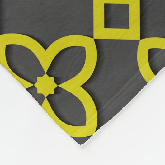 Couverture Polaire Fleurs d'or (Coin)