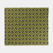 Couverture Polaire Fleurs dorées (Devant (Horizontal))