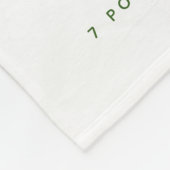 Couverture Polaire Fleurs dorées Courbe fleurie Bébé Photo Statistiqu (Coin)