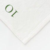 Couverture Polaire Fleurs dorées Nom du bébé Jalon Photo (Coin)