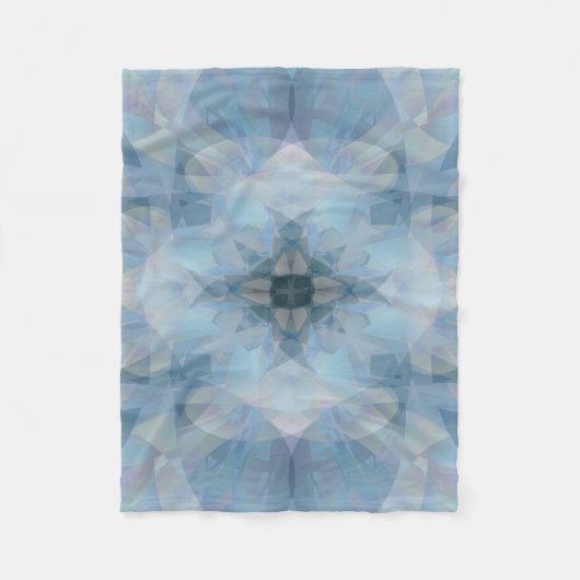 Couverture Polaire Fleurs douces (Devant)