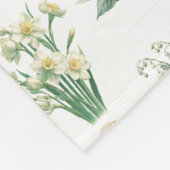 Couverture Polaire Fleurs du mois de naissance (Coin)