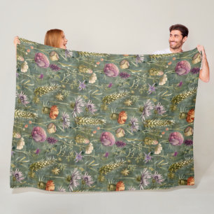 Couverture Polaire Fleurs écossaises