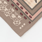 Couverture Polaire Fleurs et dentelles côtières Art nouveau - Monogra (Coin)