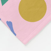 Couverture Polaire Fleurs Et Feuilles 02 Rose Floral (Coin)