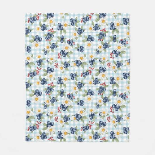 Couverture Polaire Fleurs et Fruits (Devant)
