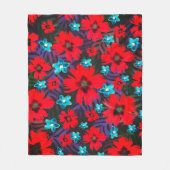 Couverture Polaire Fleurs et oeillets de Columbine (Devant)