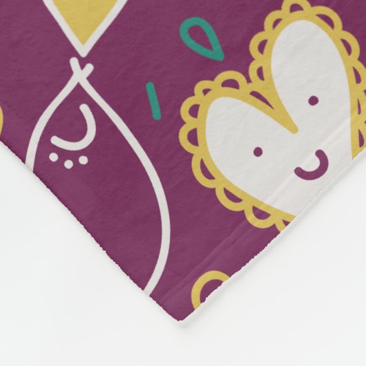 Couverture Polaire Fleurs et oiseaux Whimsical Blanket en polaire (Coin)