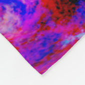 Couverture Polaire Fleurs et papillons en Abstrait (Coin)