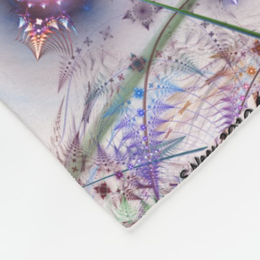 Couverture Polaire Fleurs Ferns'N Abstraites (Coin)