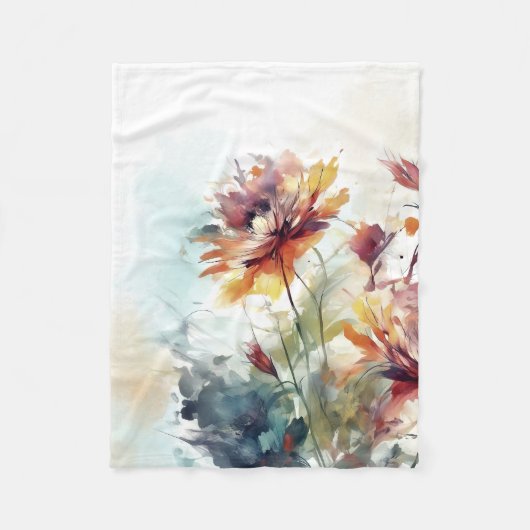 Couverture Polaire Fleurs florales Design 310 (Devant)